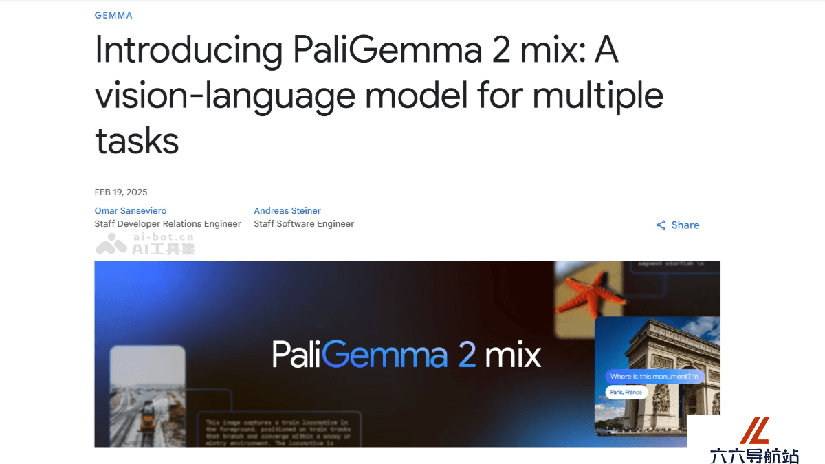 PaliGemma 2 Mix