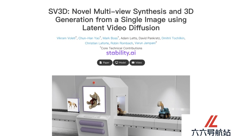 Stable Video 3D (SV3D)