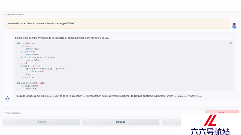 OpenCodeInterpreter运行界面