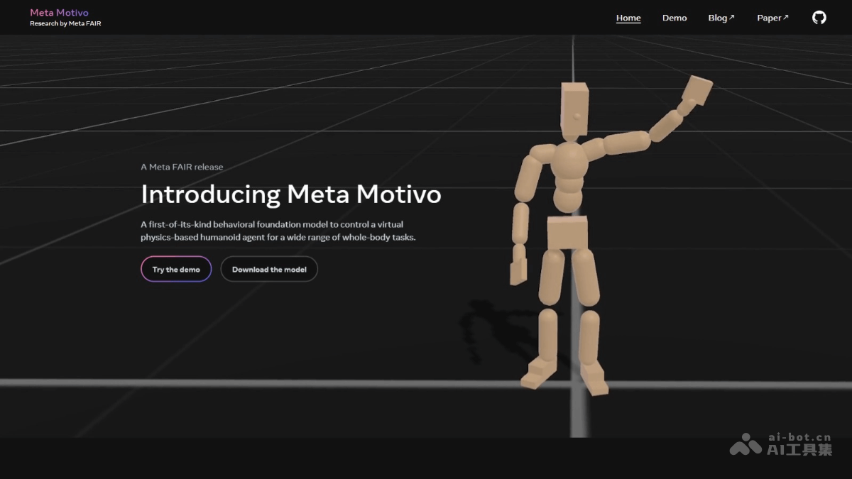 Meta Motivo – Meta 推出控制数字智能体动作的人工智能模型